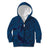 Hawaiian Whales Polynesian Art Motifs Kid Hoodie Blue Color - Polynesian Pride