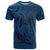 Hawaiian Whales Polynesian Art Motifs T Shirt Blue Color - Polynesian Pride
