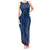Hawaiian Whales Polynesian Art Motifs Tank Maxi Dress Blue Color - Polynesian Pride