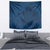 Hawaiian Whales Polynesian Art Motifs Tapestry Blue Color - Polynesian Pride