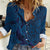 Hawaiian Whales Polynesian Art Motifs Women Casual Shirt Blue Color - Polynesian Pride