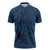 Hawaiian Whales Polynesian Art Motifs Zipper Polo Shirt Blue Color - Polynesian Pride