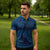 Hawaiian Whales Polynesian Art Motifs Zipper Polo Shirt Blue Color - Polynesian Pride