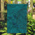 Hawaiian Whales Polynesian Art Motifs Garden Flag Turquoise Color - Polynesian Pride