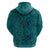 Hawaiian Whales Polynesian Art Motifs Hoodie Turquoise Color - Polynesian Pride