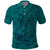 Hawaiian Whales Polynesian Art Motifs Polo Shirt Turquoise Color - Polynesian Pride