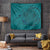Hawaiian Whales Polynesian Art Motifs Tapestry Turquoise Color - Polynesian Pride