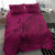 Hawaiian Whales Polynesian Art Motifs Bedding Set Pink Color - Polynesian Pride