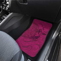 Hawaiian Whales Polynesian Art Motifs Car Mats Pink Color - Polynesian Pride