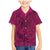 Hawaiian Whales Polynesian Art Motifs Family Matching Mermaid Dress and Hawaiian Shirt Pink Color - Polynesian Pride