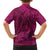 Hawaiian Whales Polynesian Art Motifs Family Matching Summer Maxi Dress and Hawaiian Shirt Pink Color - Polynesian Pride