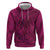 Hawaiian Whales Polynesian Art Motifs Hoodie Pink Color - Polynesian Pride