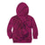 Hawaiian Whales Polynesian Art Motifs Kid Hoodie Pink Color - Polynesian Pride