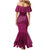Hawaiian Whales Polynesian Art Motifs Mermaid Dress Pink Color - Polynesian Pride