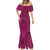 Hawaiian Whales Polynesian Art Motifs Mermaid Dress Pink Color - Polynesian Pride