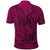 Hawaiian Whales Polynesian Art Motifs Polo Shirt Pink Color - Polynesian Pride