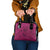 Hawaiian Whales Polynesian Art Motifs Shoulder Handbag Pink Color - Polynesian Pride