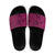 Hawaiian Whales Polynesian Art Motifs Slide Sandals Pink Color - Polynesian Pride