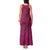 Hawaiian Whales Polynesian Art Motifs Tank Maxi Dress Pink Color - Polynesian Pride