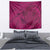 Hawaiian Whales Polynesian Art Motifs Tapestry Pink Color - Polynesian Pride