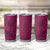 Hawaiian Whales Polynesian Art Motifs Tumbler Cup Pink Color - Polynesian Pride