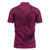 Hawaiian Whales Polynesian Art Motifs Zipper Polo Shirt Pink Color - Polynesian Pride