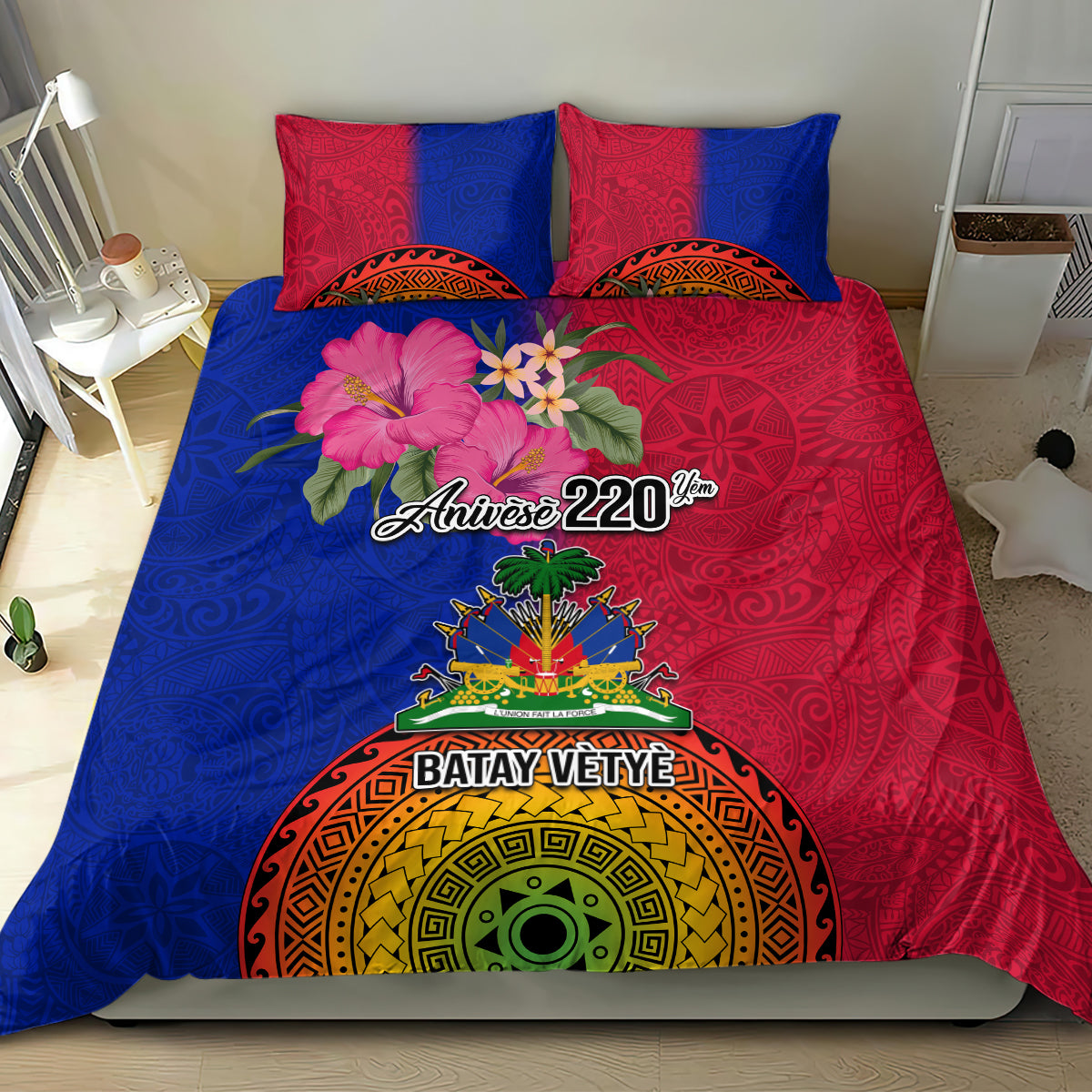 Haiti Battle of Vertieres Bedding Set The Haitian Revolution 220th Anniversary Polynesian Style LT03 - Polynesian Pride