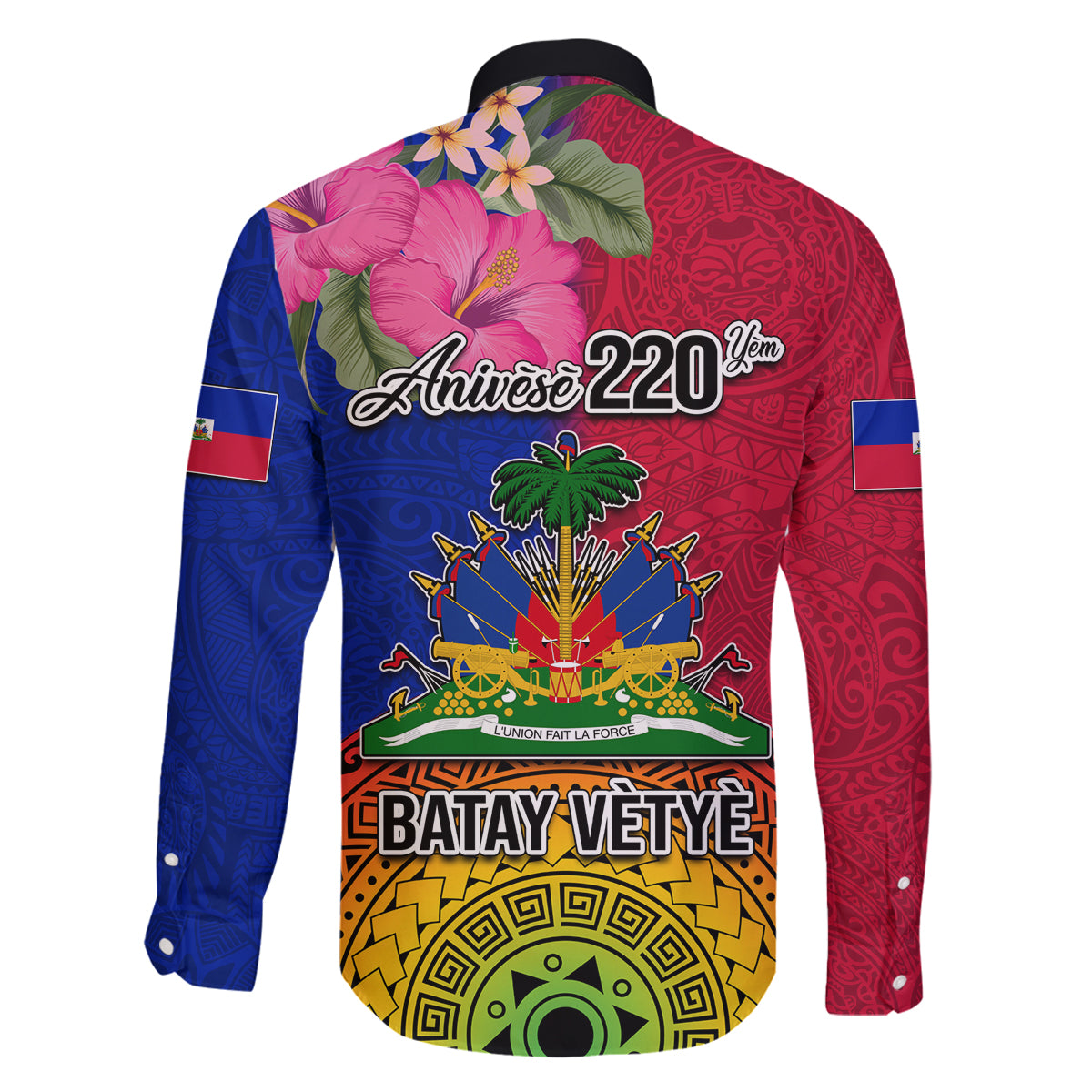 Haiti Battle of Vertieres Family Matching Mermaid Dress and Hawaiian Shirt The Haitian Revolution 220th Anniversary Polynesian Style LT03 - Polynesian Pride