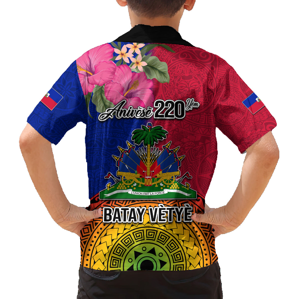 Haiti Battle of Vertieres Family Matching Puletasi Dress and Hawaiian Shirt The Haitian Revolution 220th Anniversary Polynesian Style LT03 - Polynesian Pride