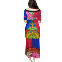 Haiti Battle of Vertieres Family Matching Puletasi Dress and Hawaiian Shirt The Haitian Revolution 220th Anniversary Polynesian Style LT03 - Polynesian Pride