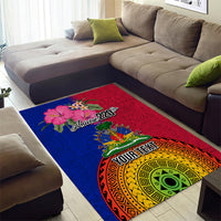 Personalised Haiti Battle of Vertieres Area Rug The Haitian Revolution 220th Anniversary Polynesian Style LT03 - Polynesian Pride