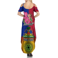 Personalised Haiti Battle of Vertieres Summer Maxi Dress The Haitian Revolution 220th Anniversary Polynesian Style LT03 - Polynesian Pride