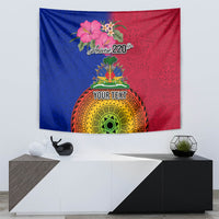 Personalised Haiti Battle of Vertieres Tapestry The Haitian Revolution 220th Anniversary Polynesian Style LT03 - Polynesian Pride