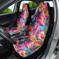 Polynesian Women Car Seat Cover Tropical Plant - Vibrant Surreal Dreamscape Vibe LT03 - Polynesian Pride
