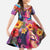 Polynesian Women Family Matching Mermaid Dress and Hawaiian Shirt Tropical Plant - Vibrant Surreal Dreamscape Vibe