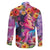 Polynesian Women Family Matching Mermaid Dress and Hawaiian Shirt Tropical Plant - Vibrant Surreal Dreamscape Vibe