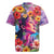 Polynesian Women Rugby Jersey Tropical Plant - Vibrant Surreal Dreamscape Vibe