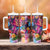 Polynesian Women Tumbler With Handle Tropical Plant - Vibrant Surreal Dreamscape Vibe