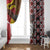 Personalised Aotearoa and Australia Together Window Curtain Koru and Kangaroo - Taniko with Aboriginal Motif