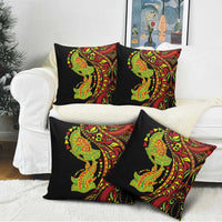 Hawaiian Manta Ray and Hammerhead Shark Tribal Tattoo Pillow Cover with Polynesian Tribal Pattern Kanaka Maoli Flag Color LT03 - Polynesian Pride