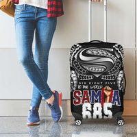 Super Samoa-Six Eight Five to The World Luggage Cover Traditional Samoan Tattoo Black Color