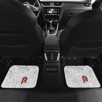 Super Samoa-Six Eight Five to The World Car Mats Traditional Samoan Tattoo All White