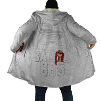 Super Samoa-Six Eight Five to The World Cloak Traditional Samoan Tattoo All White