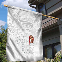 Super Samoa-Six Eight Five to The World Garden Flag Traditional Samoan Tattoo All White