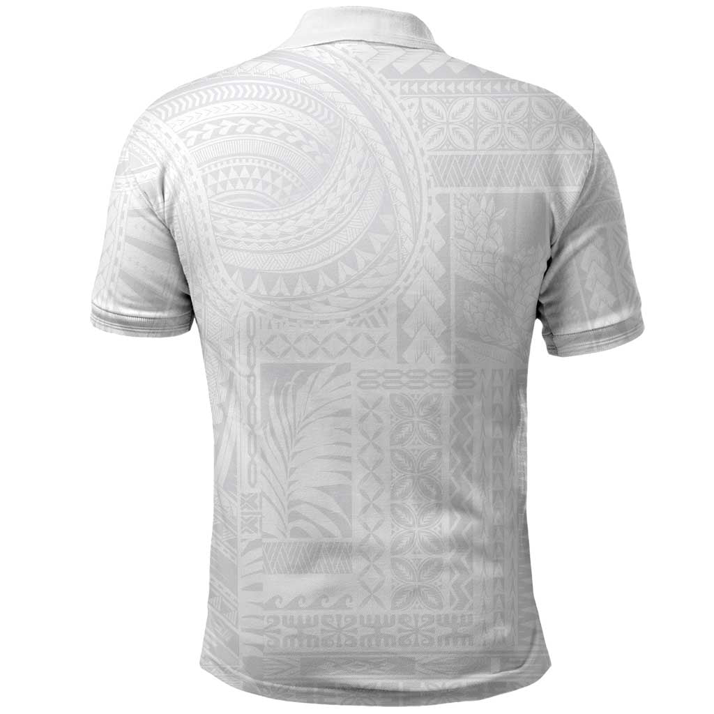 Lotu Tamaiti Samoan Art Tattoo Siapo Pattern Polo Shirt LT03 - Polynesian Pride