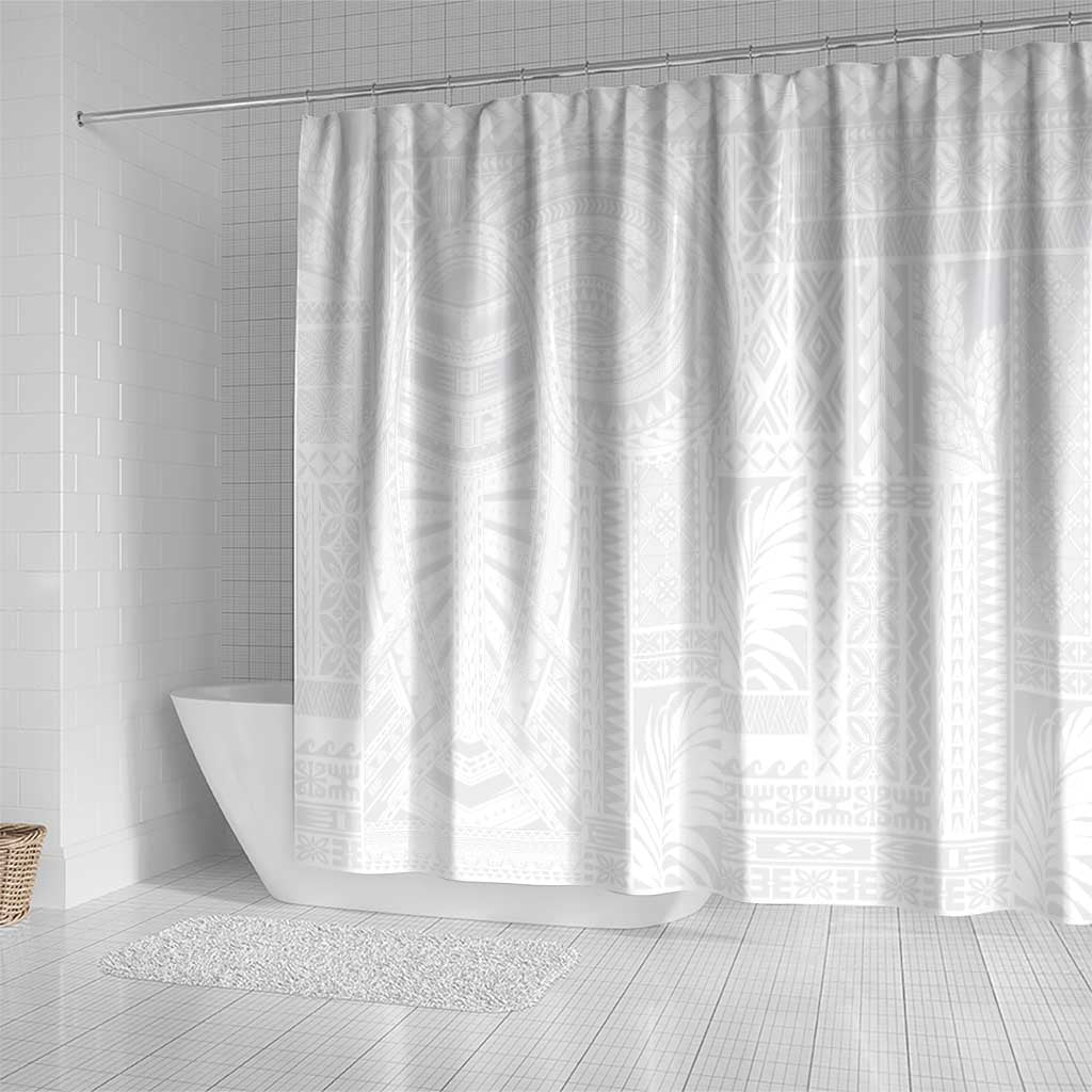 Lotu Tamaiti Samoan Art Tattoo Siapo Pattern Shower Curtain