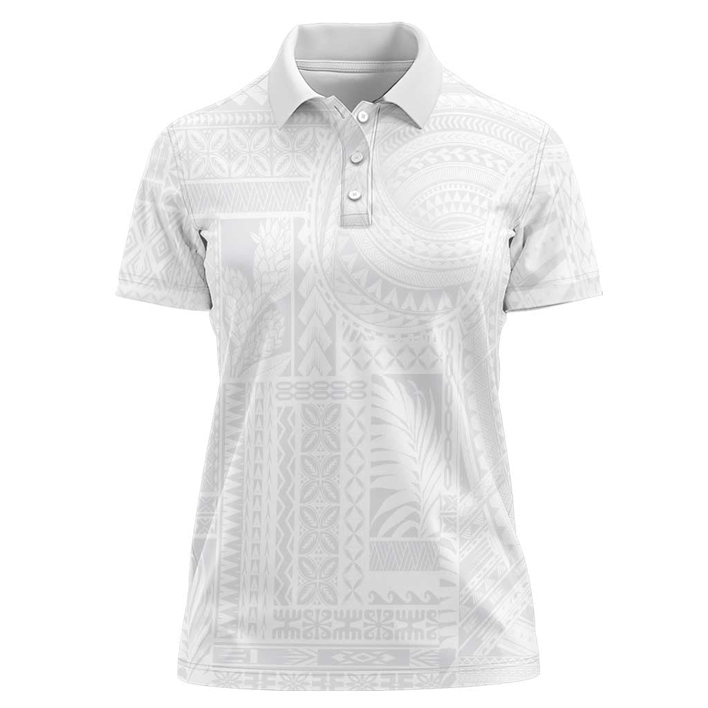 Lotu Tamaiti Samoan Art Tattoo Siapo Pattern Women Polo Shirt