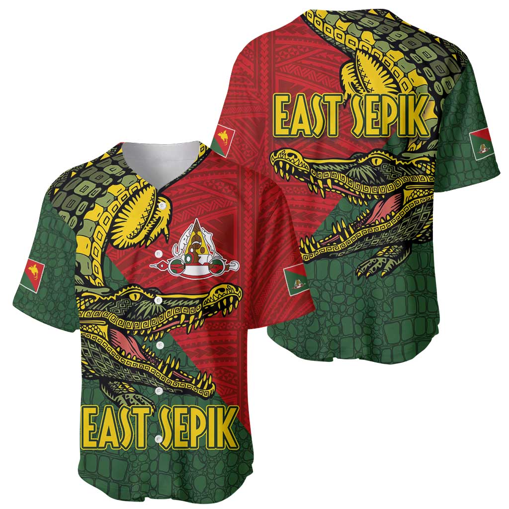 Sepik River Crocodile & Arts Festival Melanesian Pattern Baseball Jersey