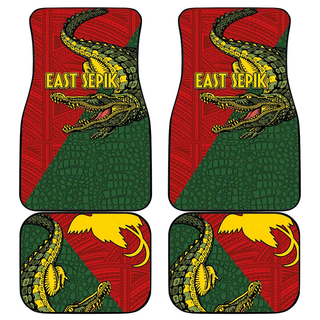 Sepik River Crocodile & Arts Festival Melanesian Pattern Car Mats