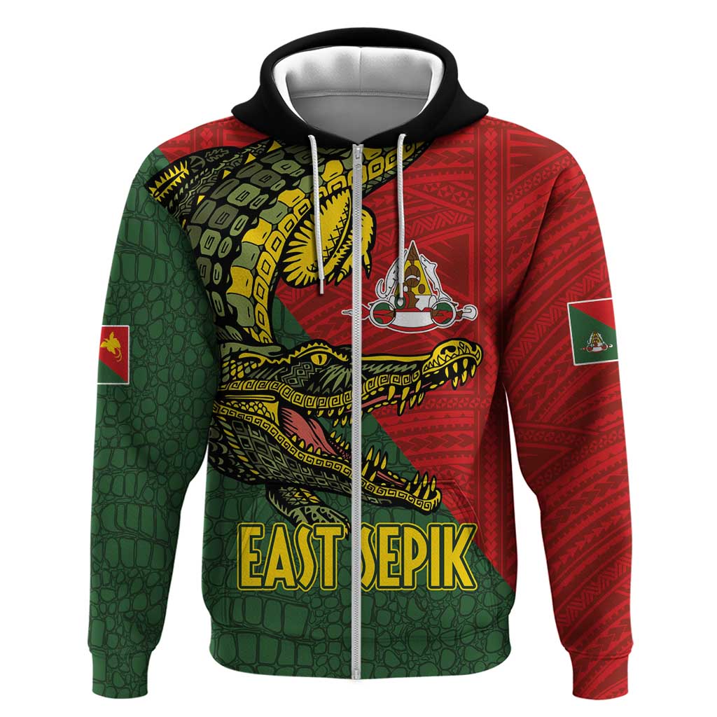 Sepik River Crocodile & Arts Festival Melanesian Pattern Hoodie